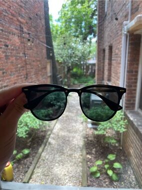 Black & gold club-master style sunglasses